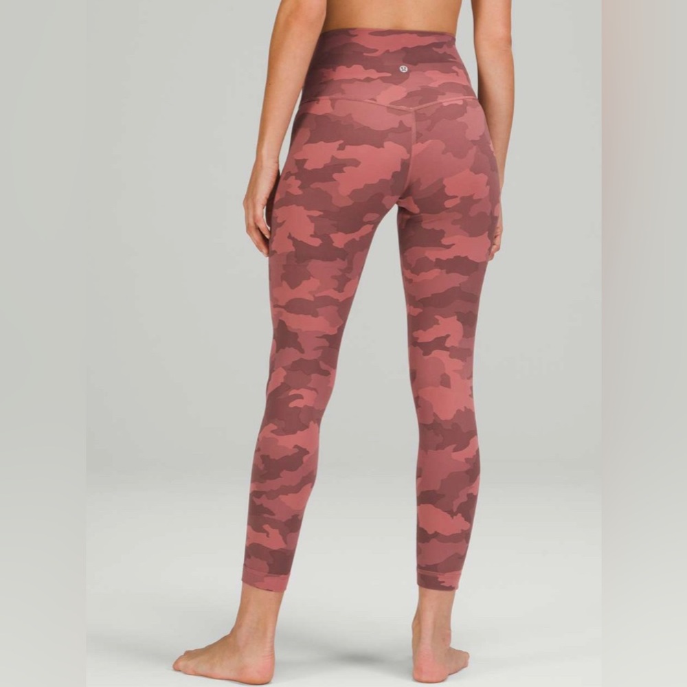 Lululemon Align High-Rise Pant 25" - Heritage 365 Camo Brier Rose Multi (Size 6)